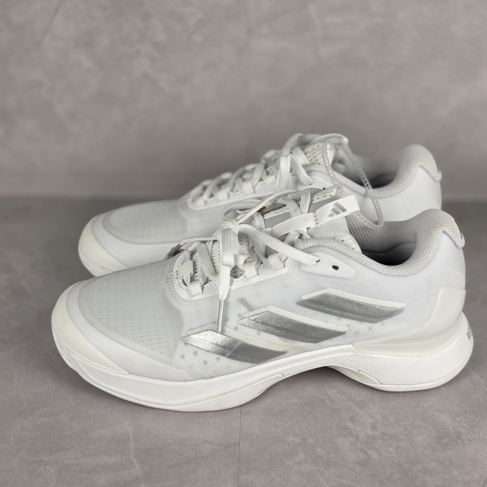 Adidas Women's White and Silver Athletic Shoes